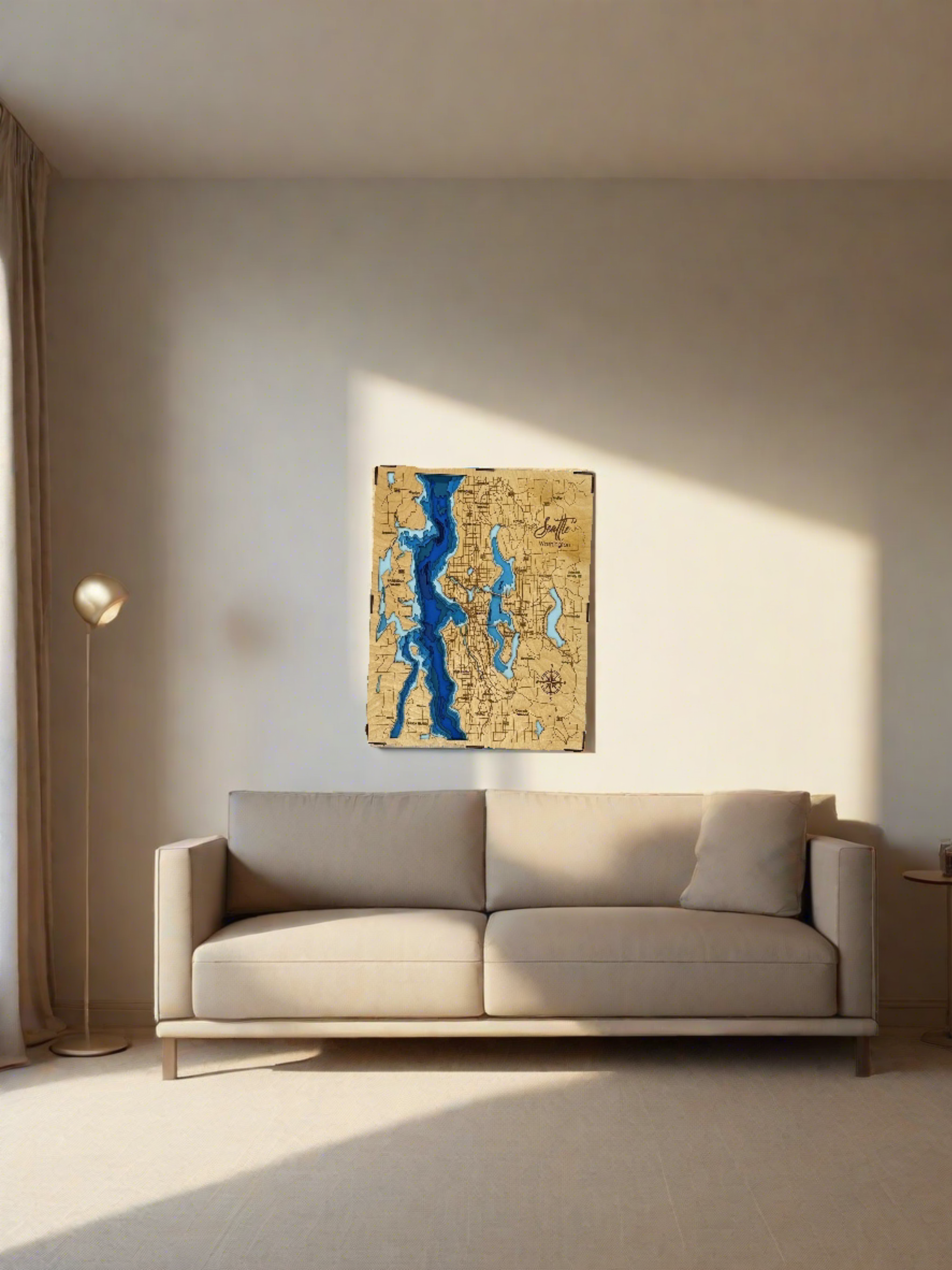 Bathymetric Map - Seattle