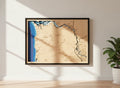 Bathymetric Map - Oregon Coast & Columbia River (Astoria to Portland)