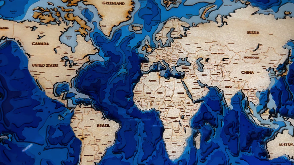 Bathymetric Map - World